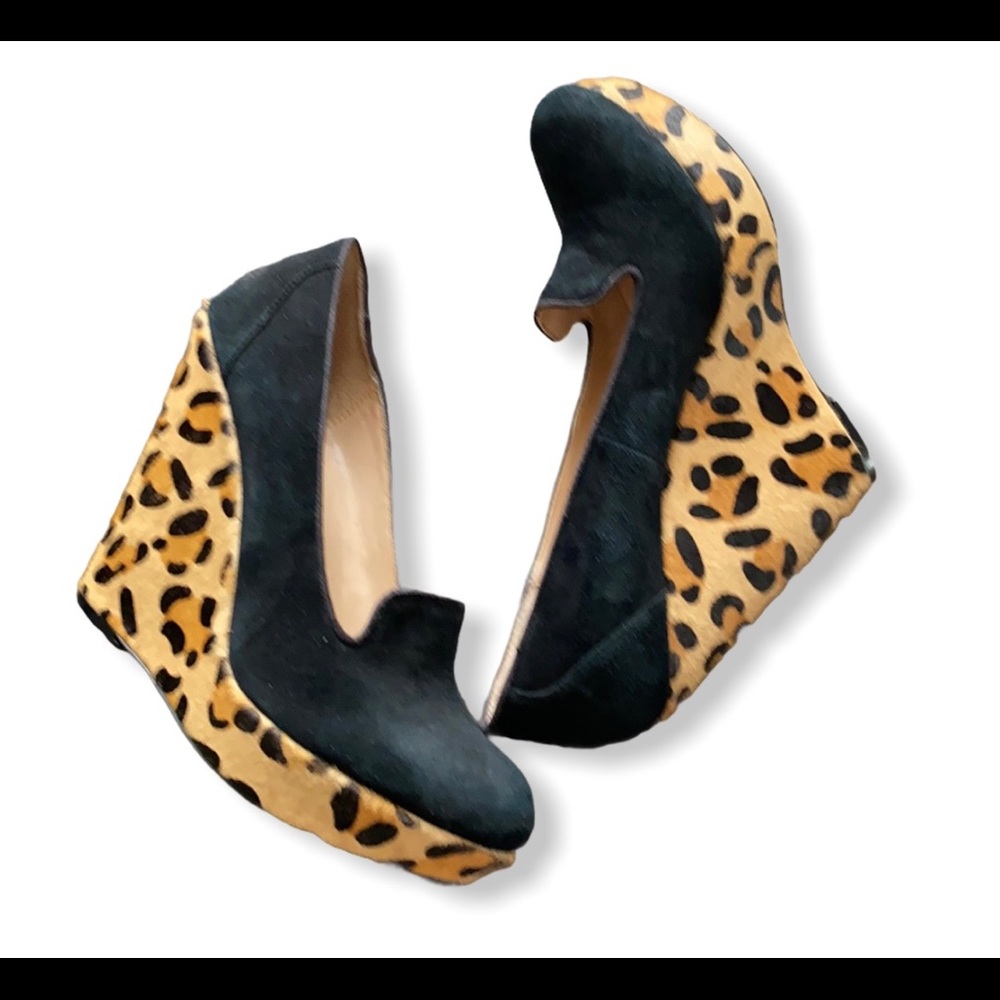 Black Suede Mad Money Wedge 9